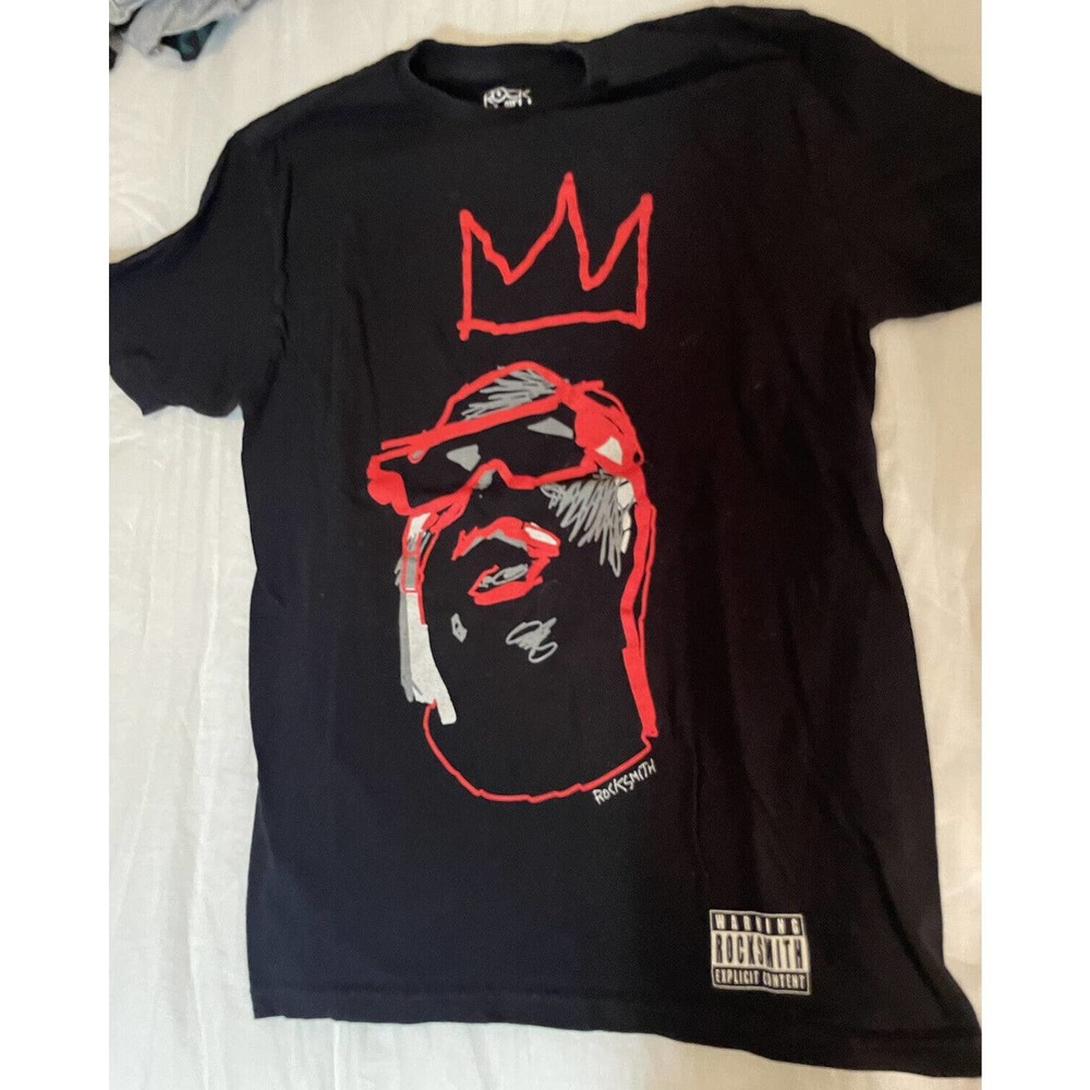 Rock Smith Biggie Smalls Rap Hip Hop T Shirt Ski Mask Explicit Content Vintage